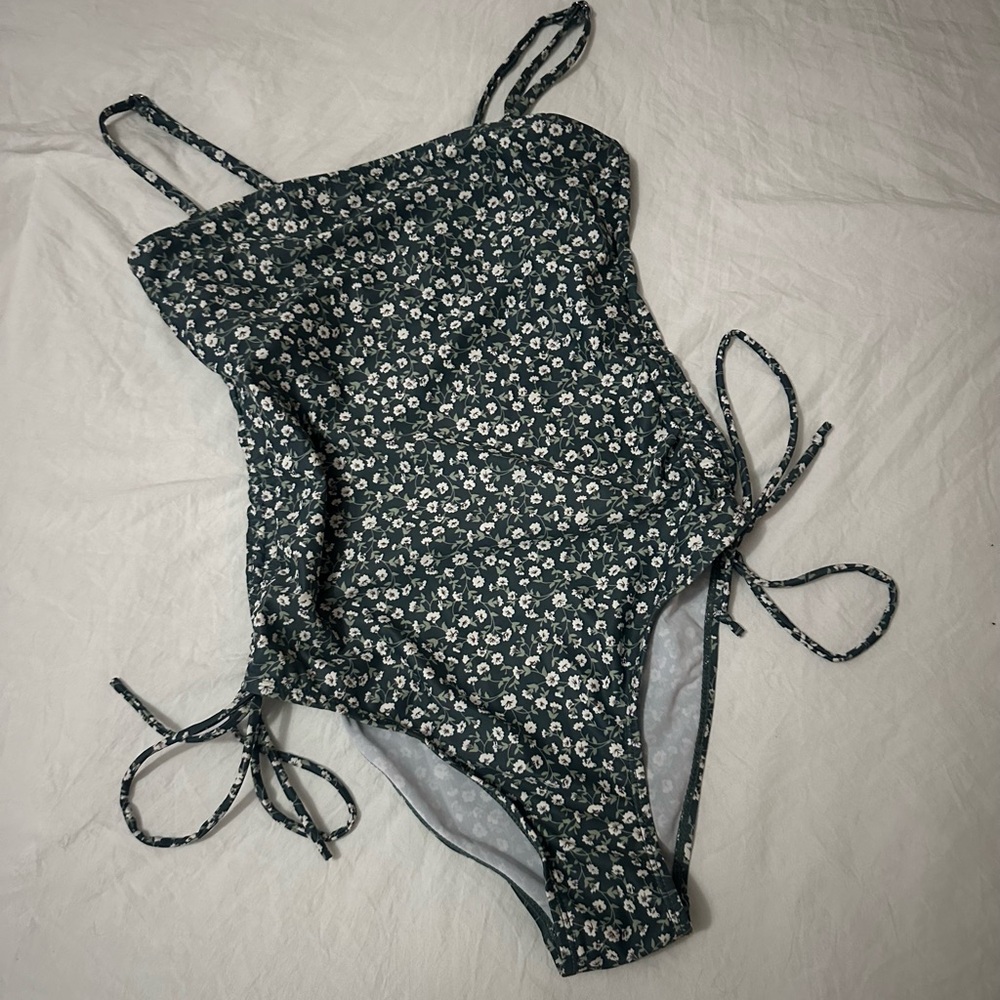 Emerald greenish one piece bikini